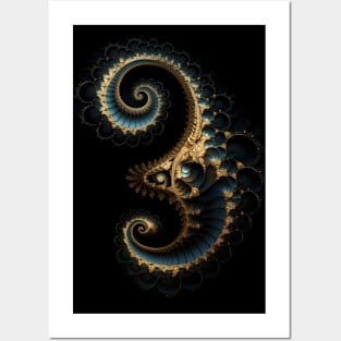 Spiral Fractal Posters and Art